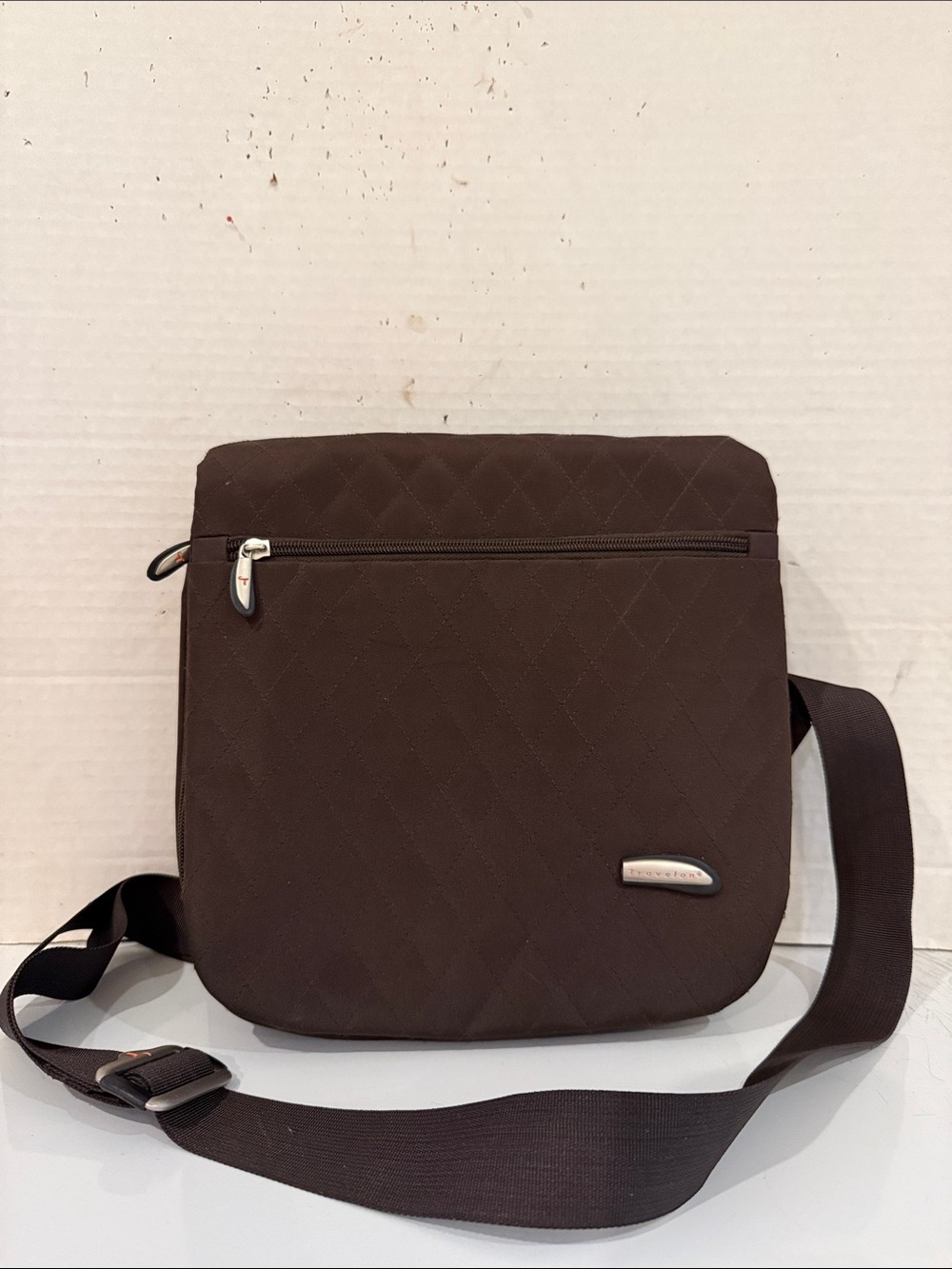 Nw/oT - Travelon Brown Quilted Crossbody Bag